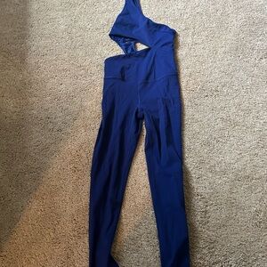 FP Movement by Free People One-Shoulder Jumpsuit in Blue